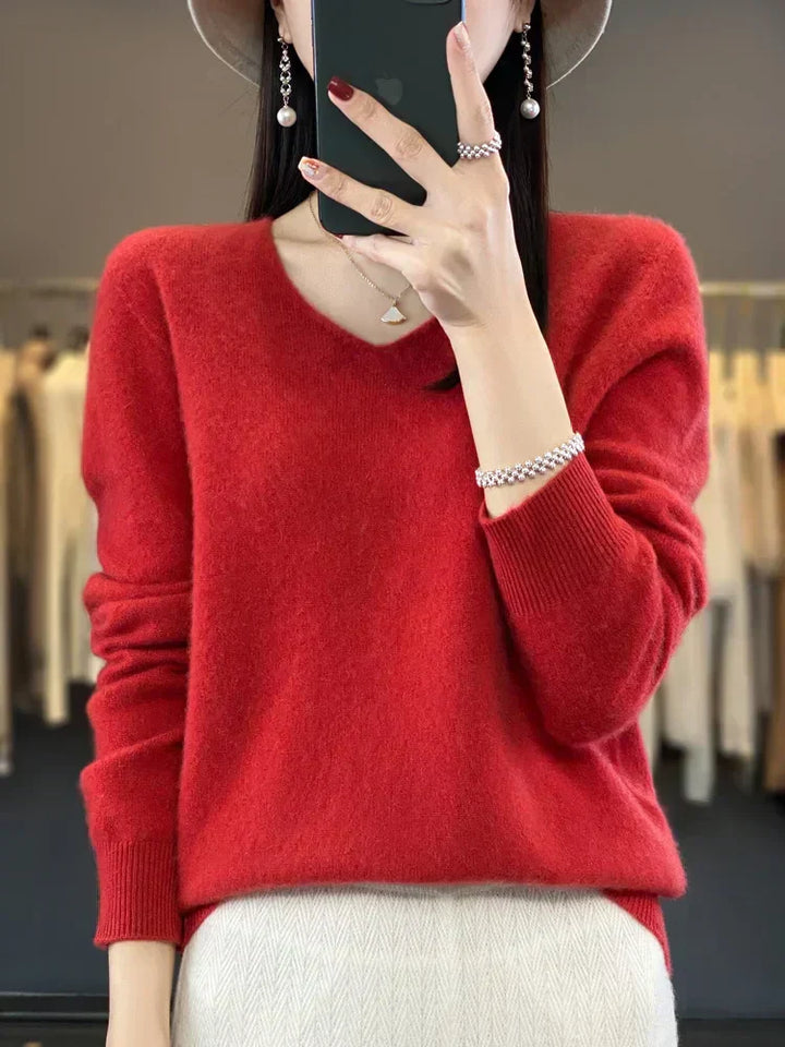 Elena | Pull cachemire col rond