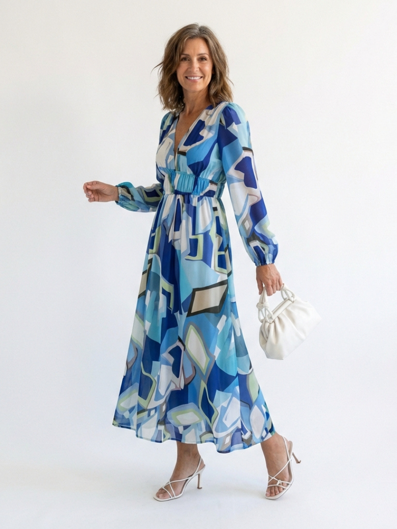 Althea | Robe Maxi à Manches Longues Fleurie