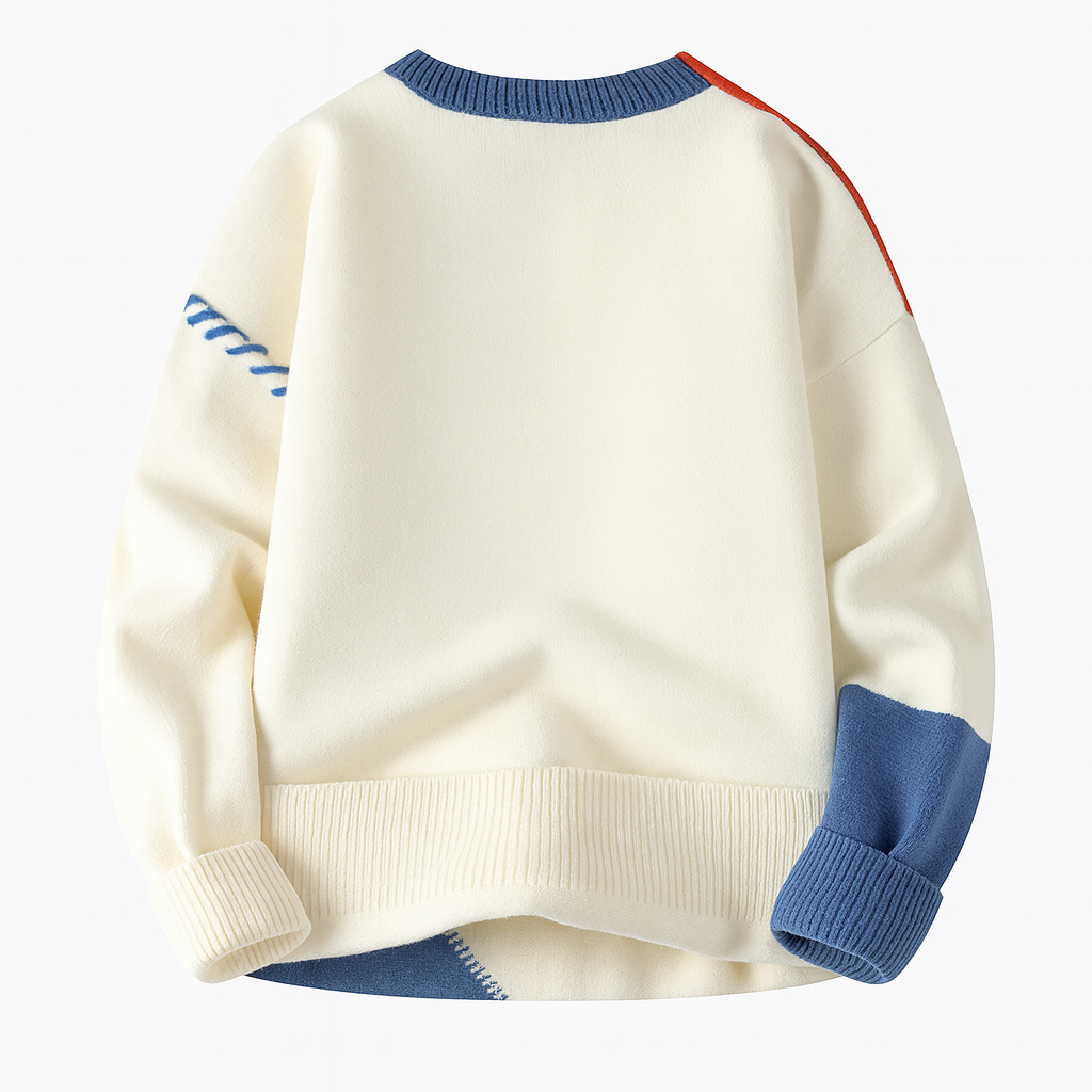 PULL PATCHWORK POUR HOMME