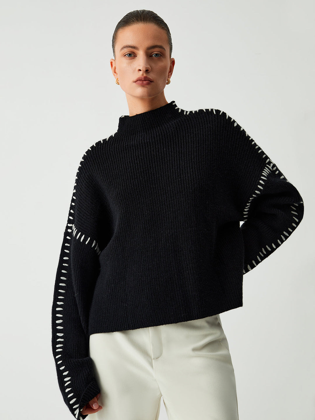 Éliane | Pull Découpes Élégantes