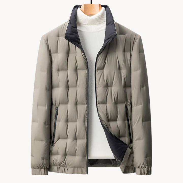 VESTE NOIRE MATELASSÉE POUR HOMME