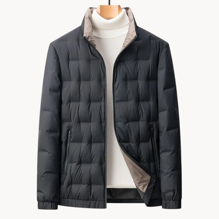 VESTE NOIRE MATELASSÉE POUR HOMME