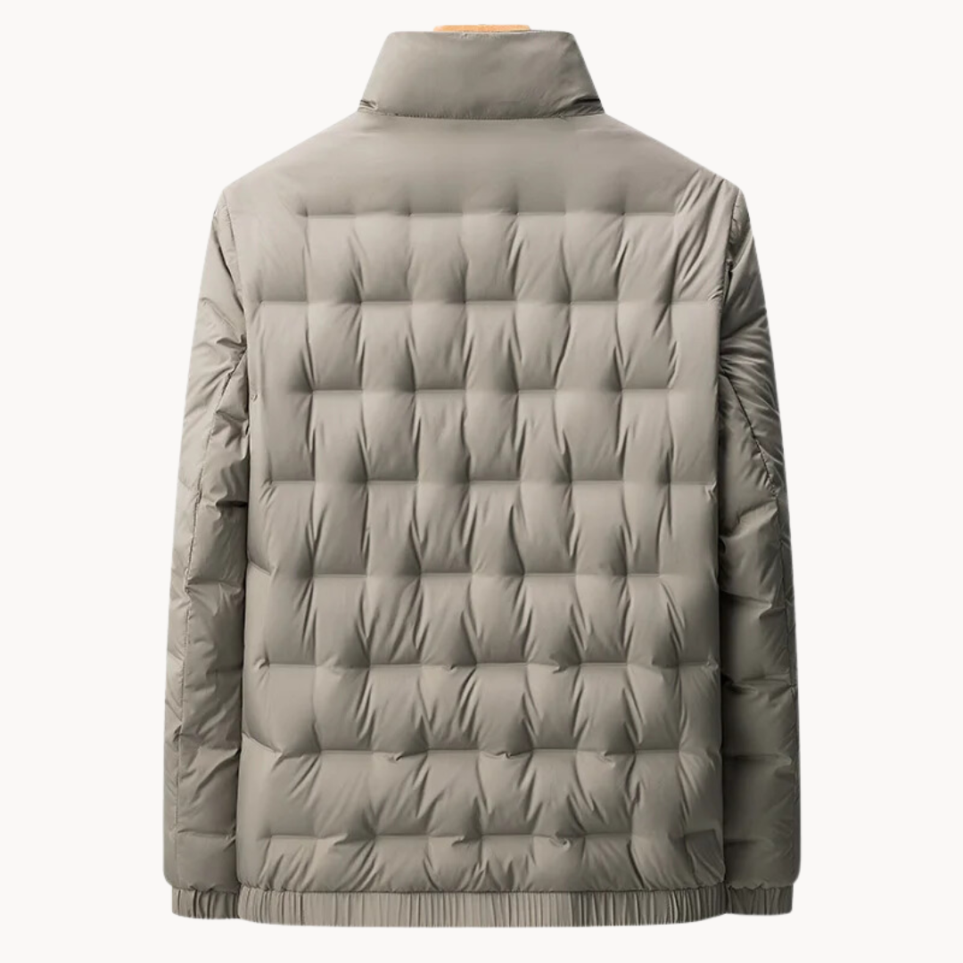 VESTE NOIRE MATELASSÉE POUR HOMME