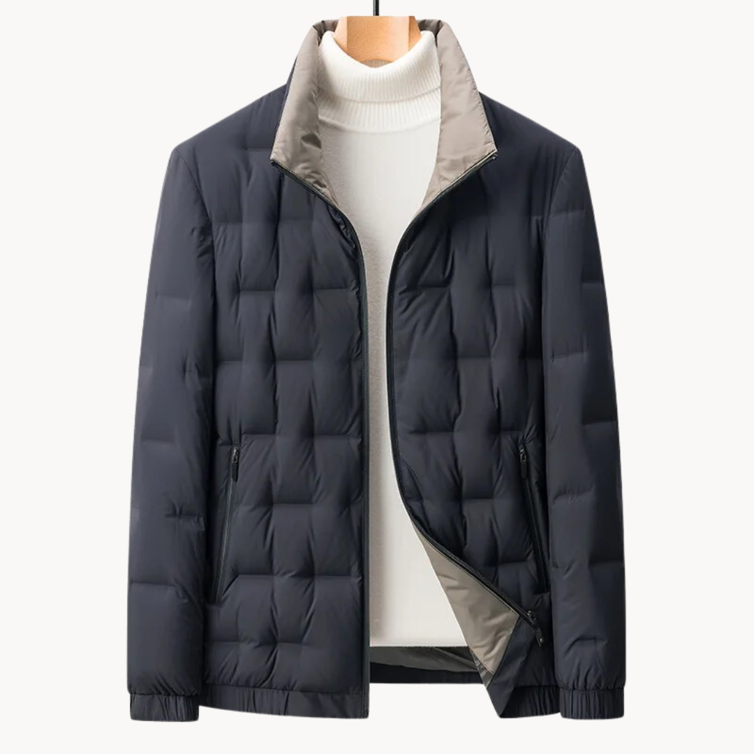 VESTE NOIRE MATELASSÉE POUR HOMME