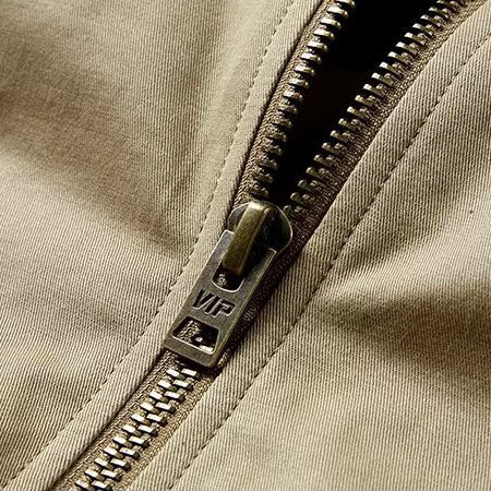 OLIVIER | Blouson aviateur en coton lavé — poches goutte