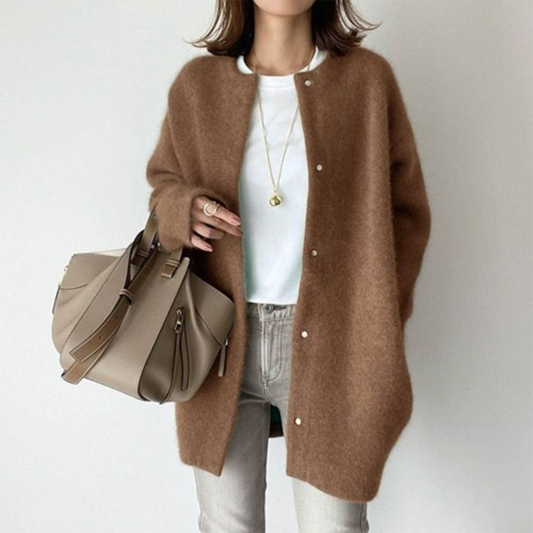 Blandine | Gilet long en cachemire