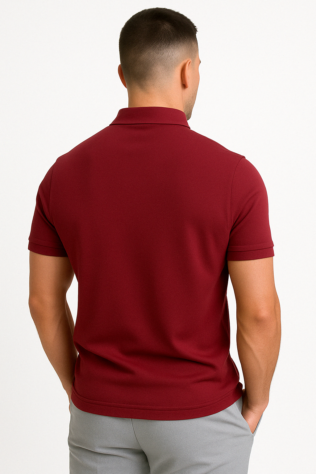 GREGORIO | POLO MODERNE AVEC ZIP MI-HAUT