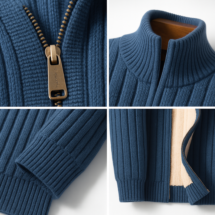 CARDIGAN ÉLÉGANT ET MODE AVEC ZIP POUR HOMME