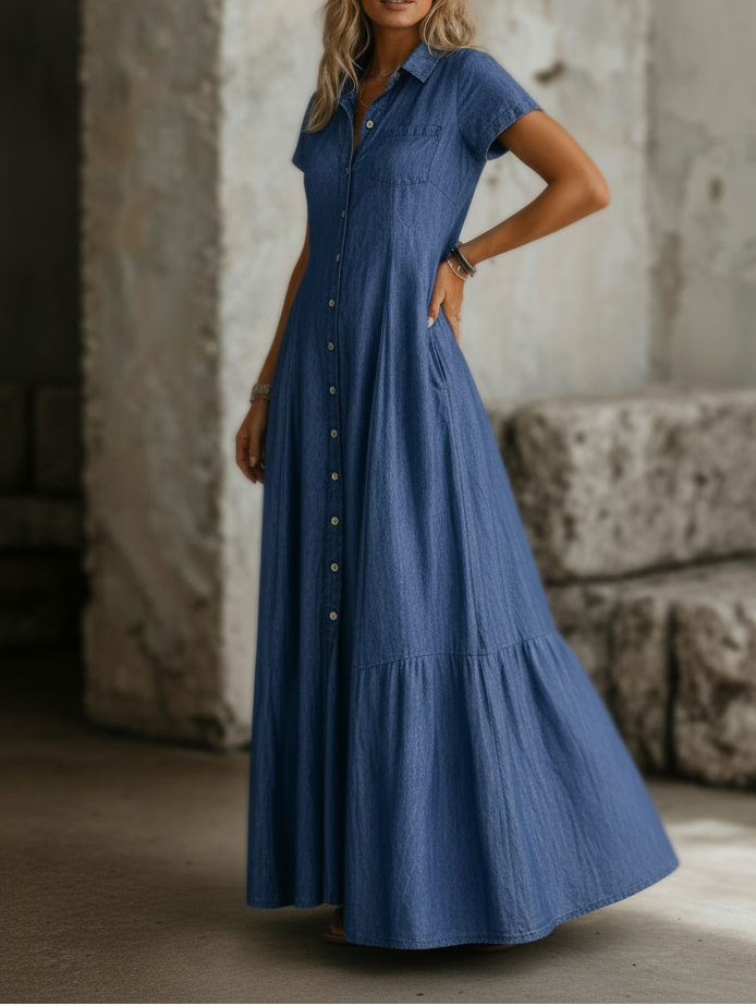 SIDONIE | Robe Longue en Jean