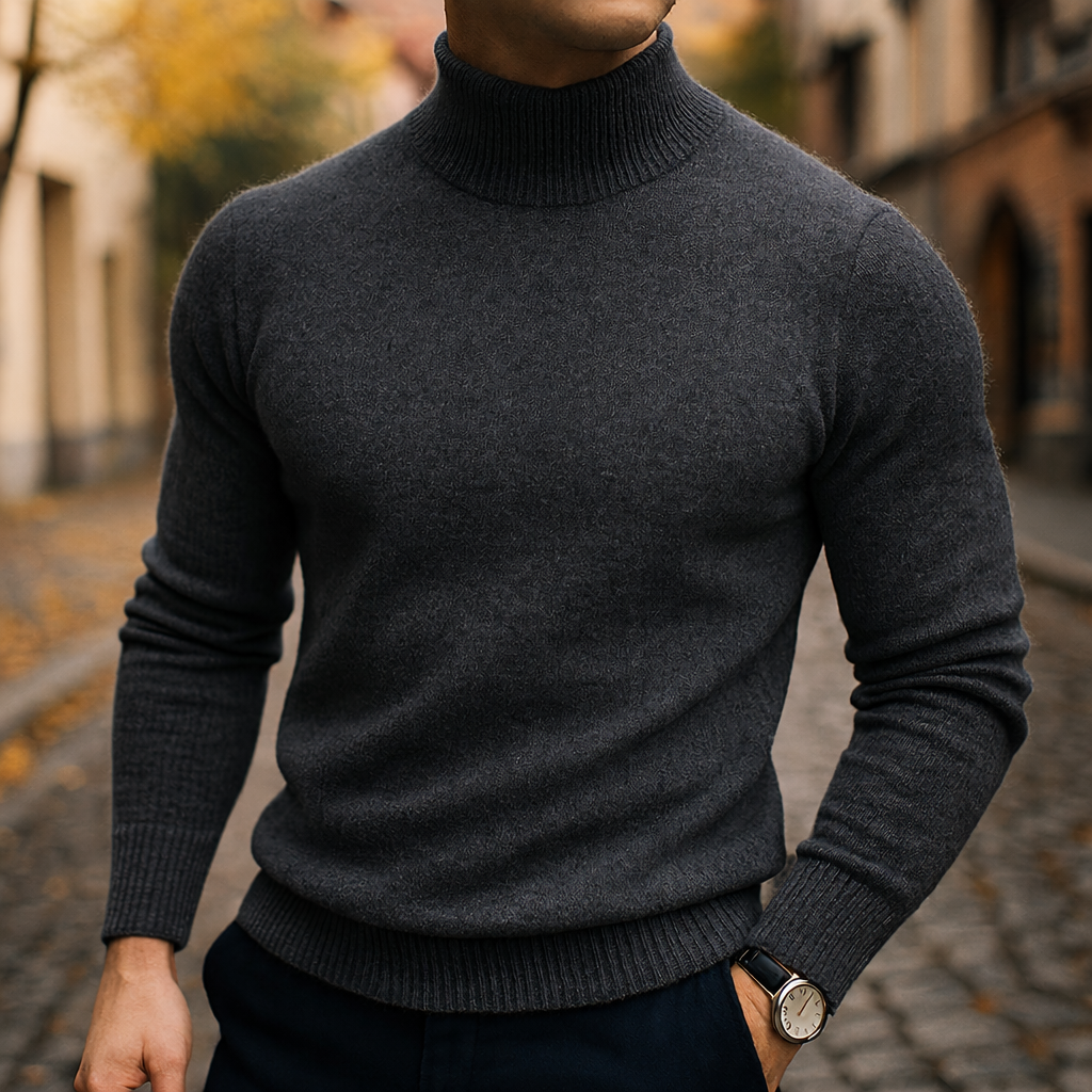 PULL À COL EN LAINE POUR HOMME