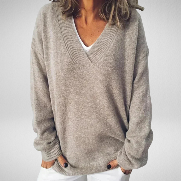 Anne | Pull en cachemire col V