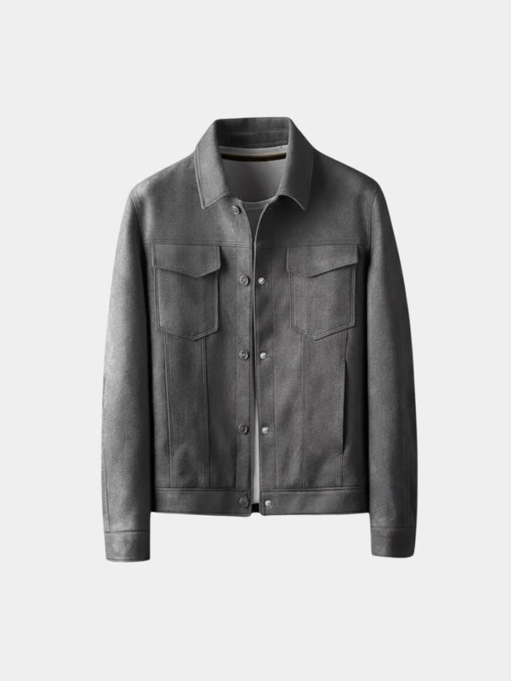 Laurent leather pilot jacket