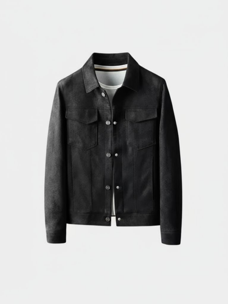 Laurent leather pilot jacket