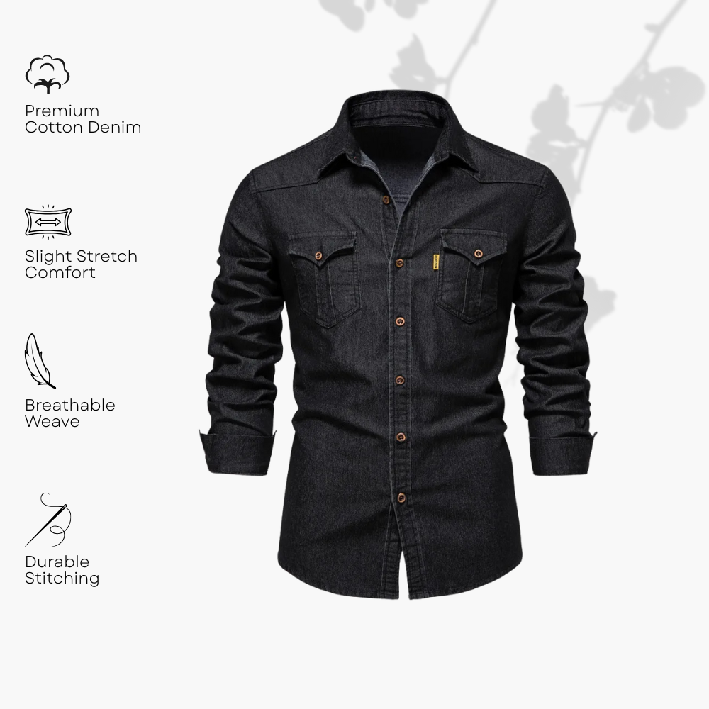 LAURENT MONACO | CHEMISE EN DENIM POUR HOMME