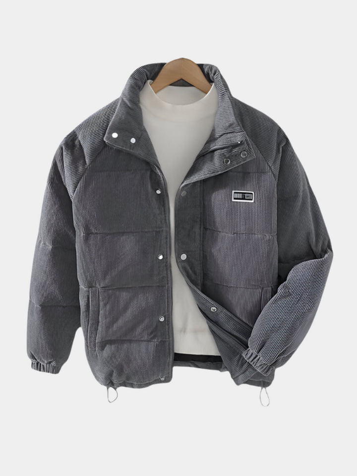 VESTE EN VELOURS RAYÉ