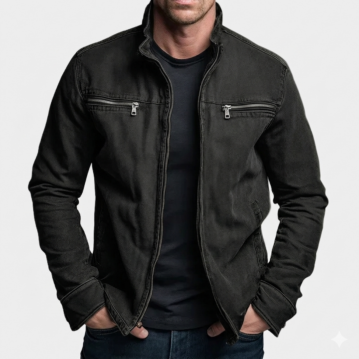 Denver Vintage Cotton Zip-Up Jacket