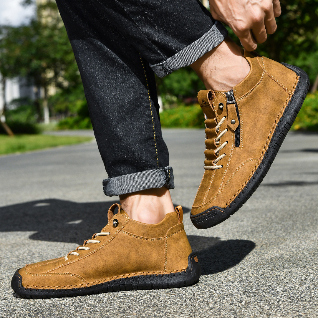 CHAUSSURES EN NABUK AVEC ZIP POUR HOMME
