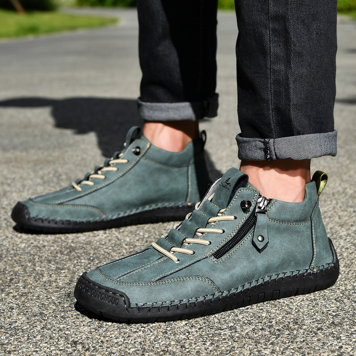 CHAUSSURES EN NABUK AVEC ZIP POUR HOMME