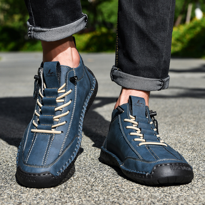 CHAUSSURES EN NABUK AVEC ZIP POUR HOMME