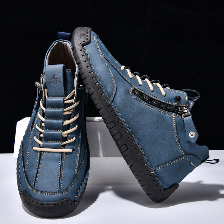 CHAUSSURES EN NABUK AVEC ZIP POUR HOMME