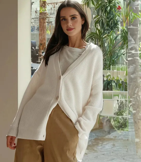 Amanda | Cardigan en cachemire col V