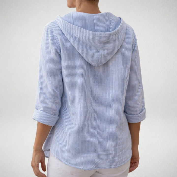 Élina | Chemise Légère Élégante à Capuche