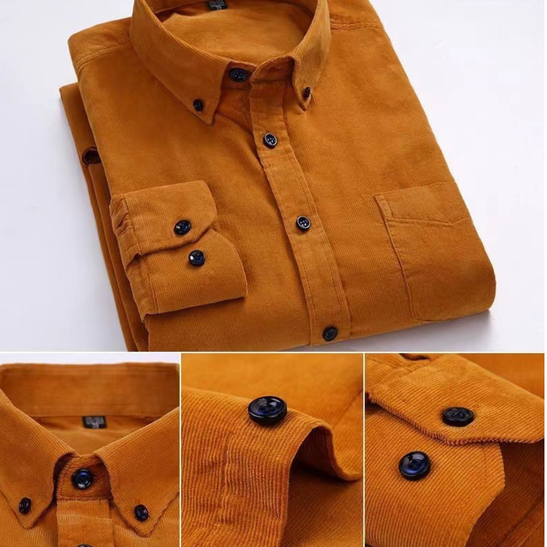 CHEMISE EN VELOURS CÔTELÉ POUR HOMME
