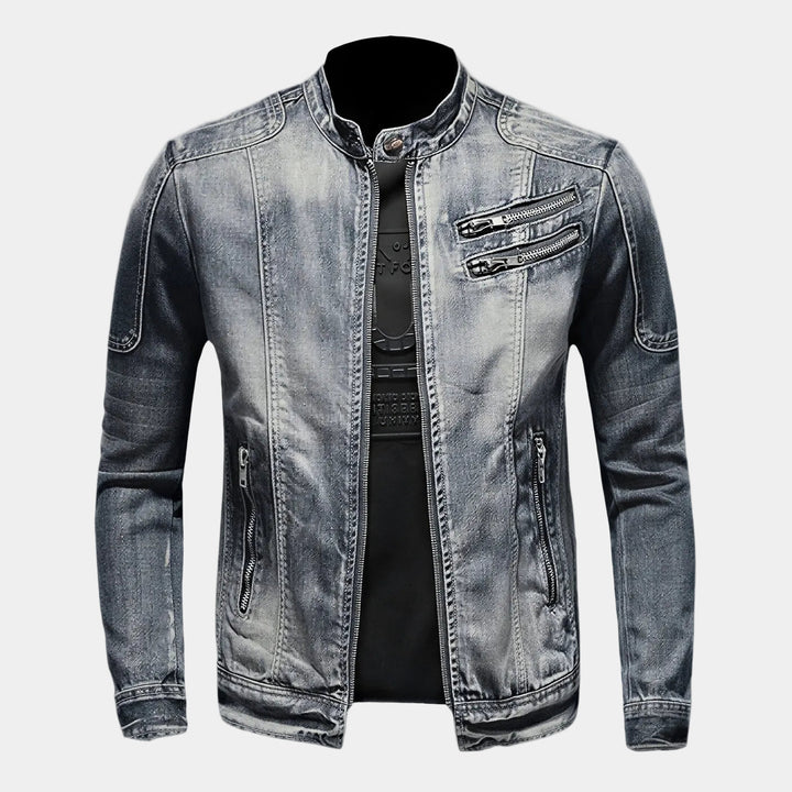 CHARLES | Veste en denim lavé — coupe trucker et finition vintage