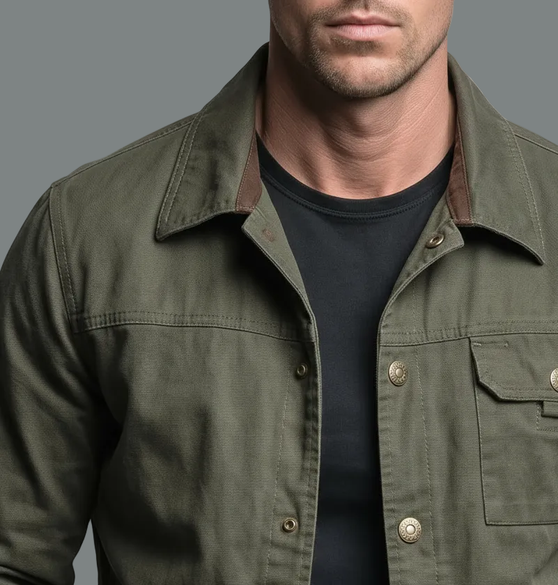 ARTHUR | Veste trucker en coton lavé — coupe vintage