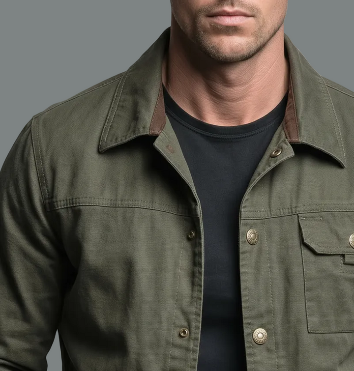 ARTHUR | Veste trucker en coton lavé — coupe vintage