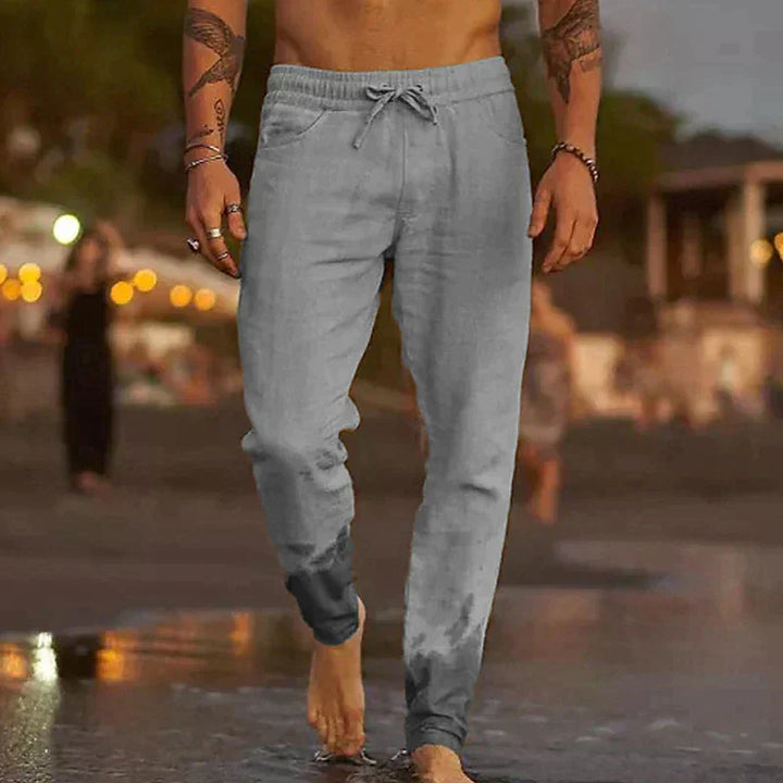 PANTALONS DE PLAGE EN LIN POUR HOMMES