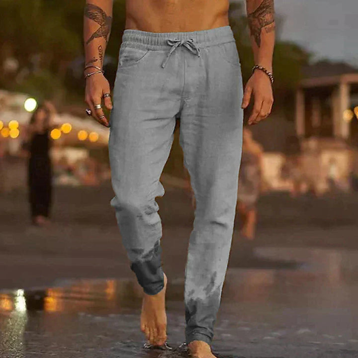 PANTALONS DE PLAGE EN LIN