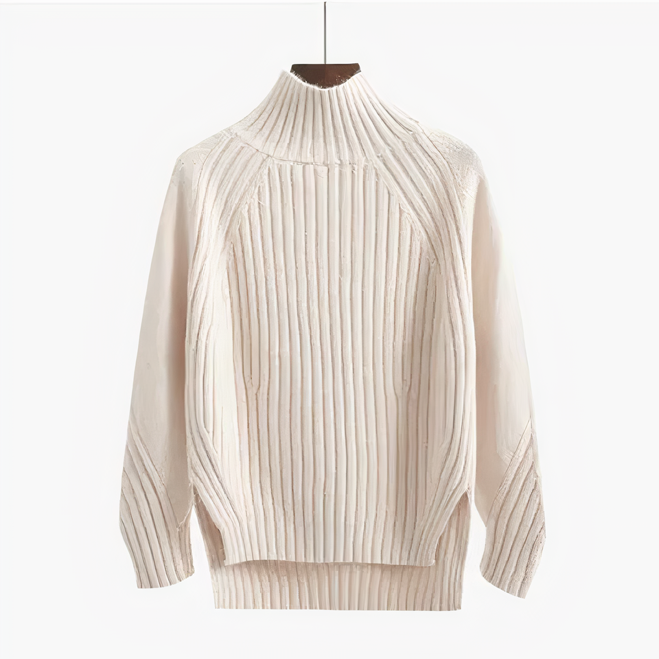 Amélia | Pull Maille Côtelée Douce