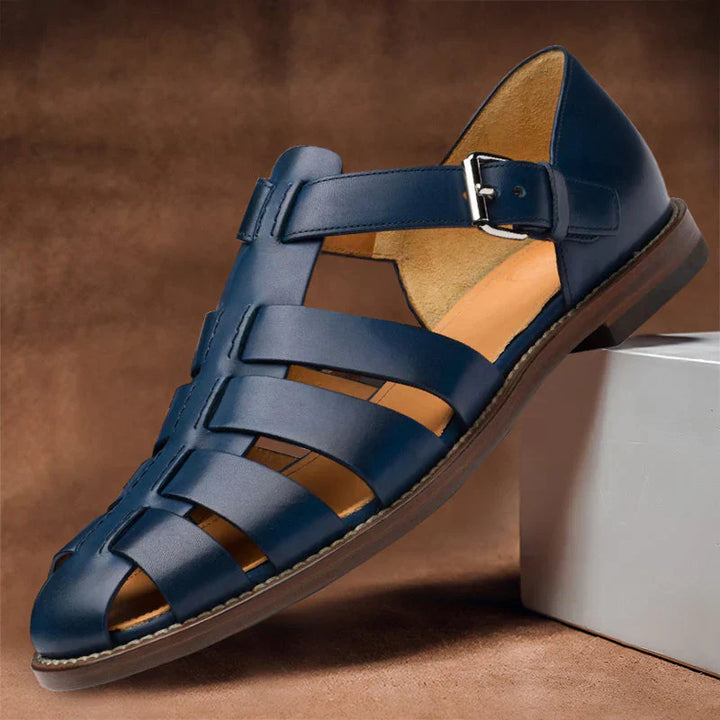 Blaise™ | Sandales en cuir — confort maîtrisé, allure soignée