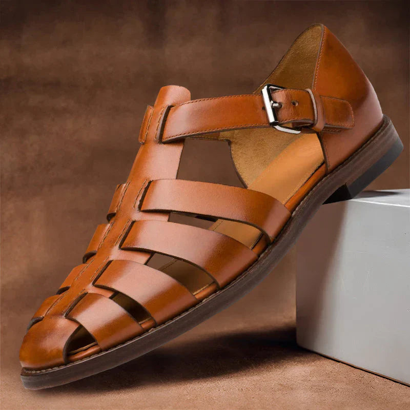 Blaise™ | Sandales en cuir — confort maîtrisé, allure soignée
