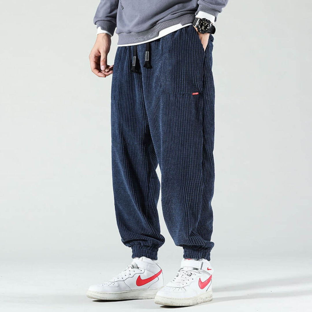 PANTALON DE JOGGING EN VELOURS CÔTELÉ POUR HOMME