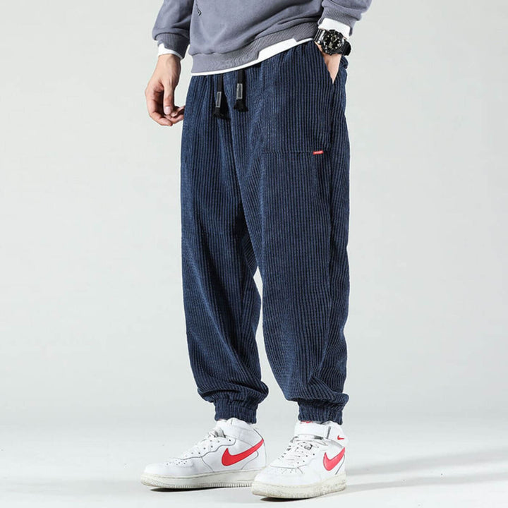 PANTALON DE JOGGING EN VELOURS CÔTELÉ POUR HOMME