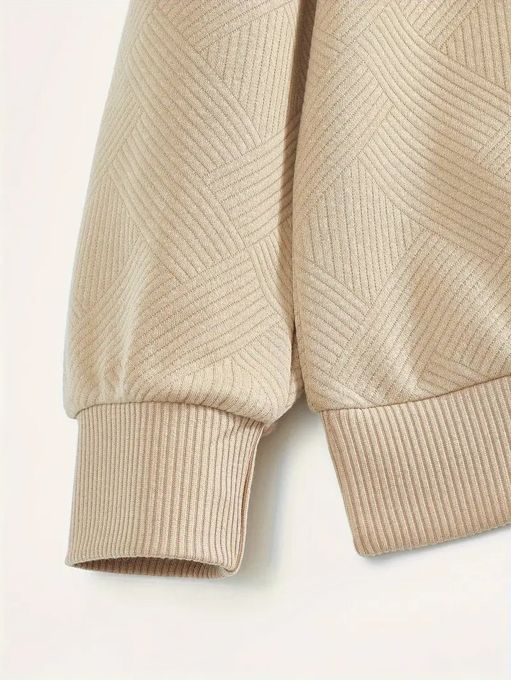 PULL À MAILLE GÉOMÉTRIQUE POUR HOMME