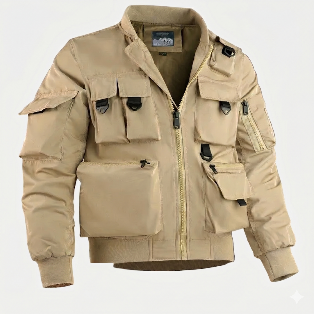 XAVIER | Blouson aviateur multipoches — coton technique d'inspiration tactique