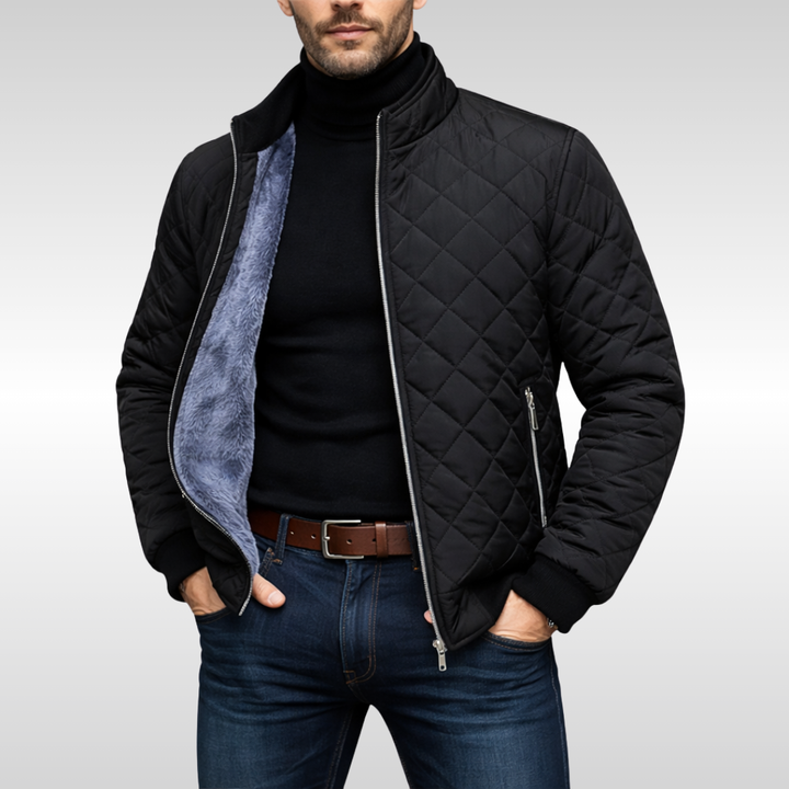 ÉLÉGANTE VESTE MATELASSÉE D'EXTÉRIEUR POUR HOMME