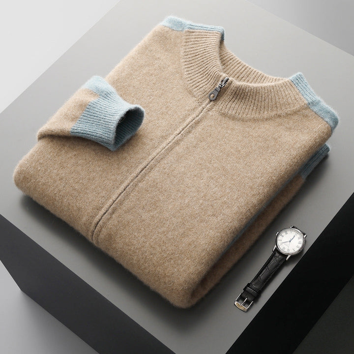 VESTE EN LAINE MÉRINOS POUR HOMME