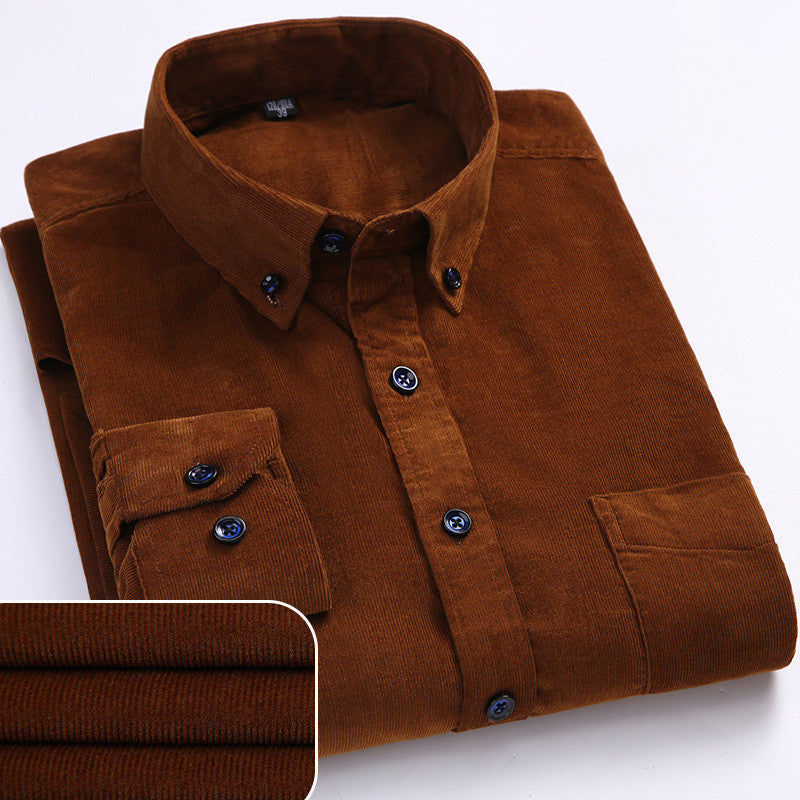 CHEMISE EN VELOURS CÔTELÉ POUR HOMME