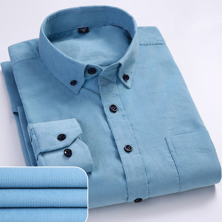 CHEMISE EN VELOURS CÔTELÉ POUR HOMME