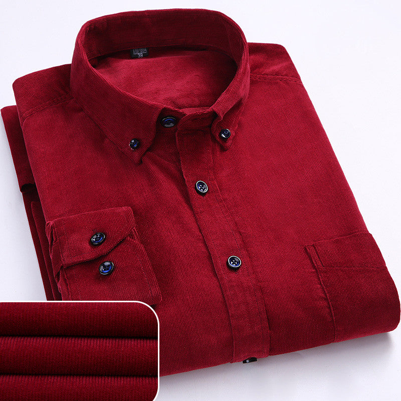 CHEMISE EN VELOURS CÔTELÉ POUR HOMME