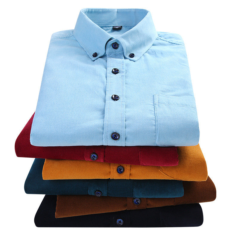 CHEMISE EN VELOURS CÔTELÉ POUR HOMME