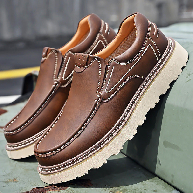 MOCASSINS EN CUIR DE VACHETTE POUR HOMME