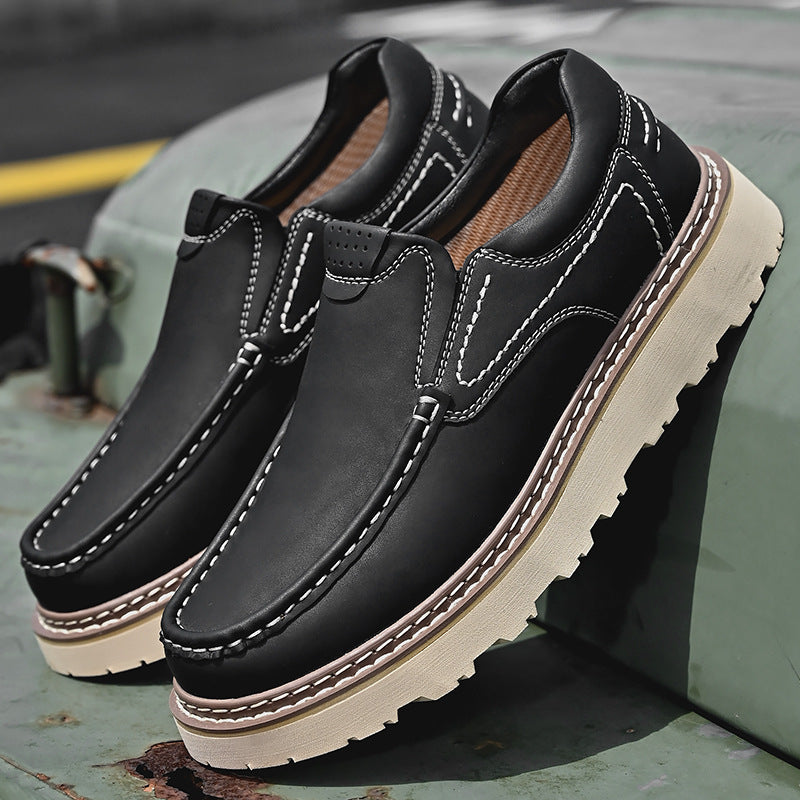 MOCASSINS EN CUIR DE VACHETTE POUR HOMME