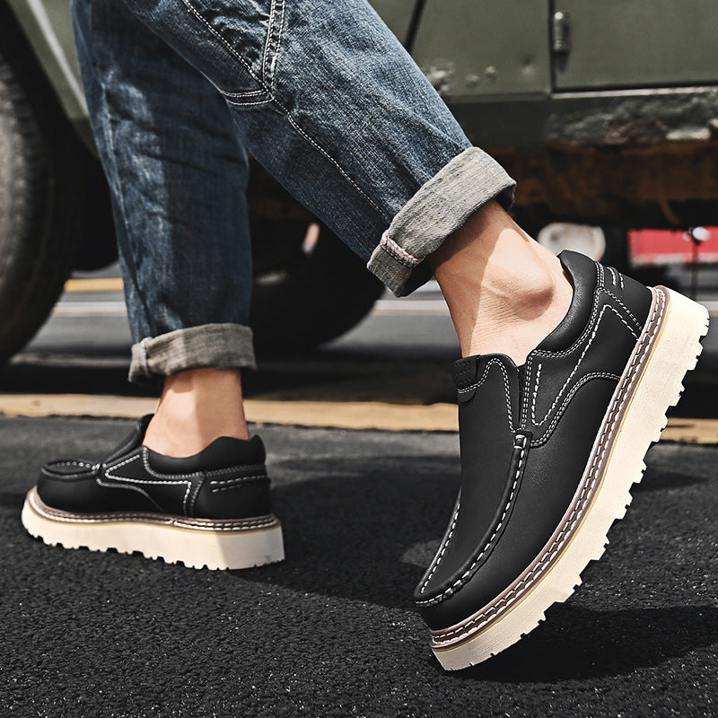 MOCASSINS EN CUIR DE VACHETTE POUR HOMME