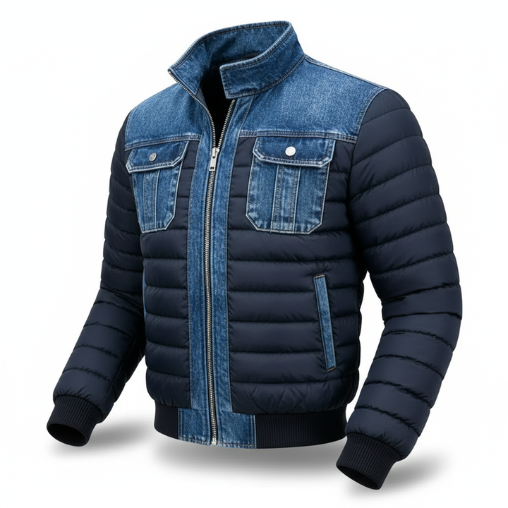 VESTE EN DENIM REMBOURRÉE HYBRIDE POUR HOMME