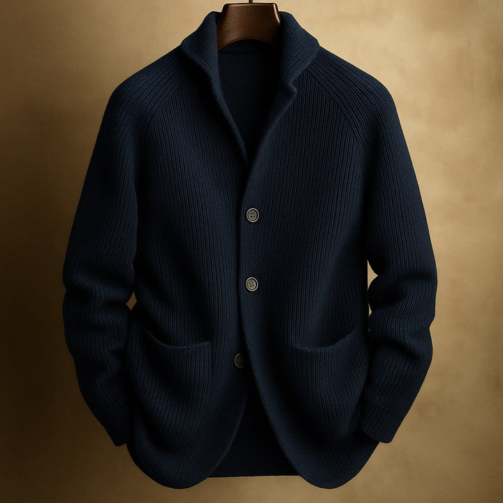 GILET EN LAINE CÔTELÉE POUR HOMME